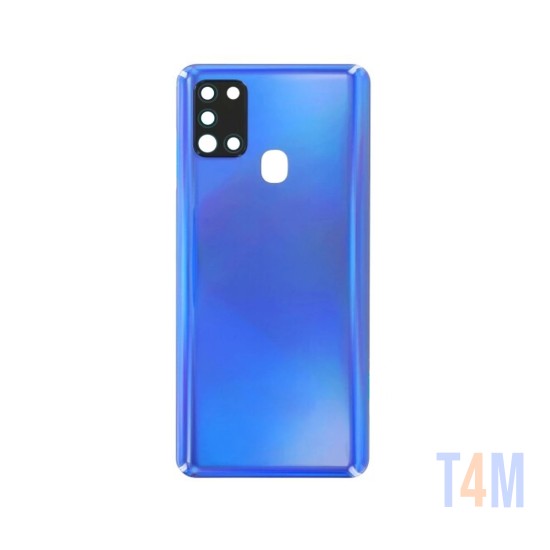 Tapa Trasera+Lente de Cámara Samsung Galaxy A21s/A217 Azul